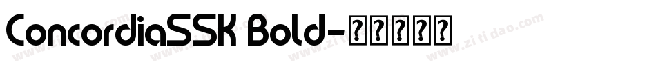 ConcordiaSSK Bold字体转换